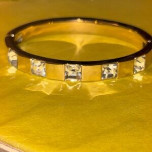 Gorgeous vintage crystal clamp bracelet